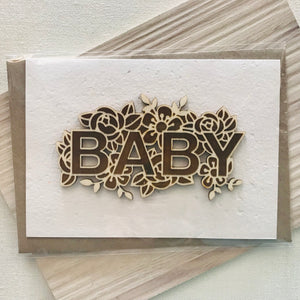Seed cards with various wooden art