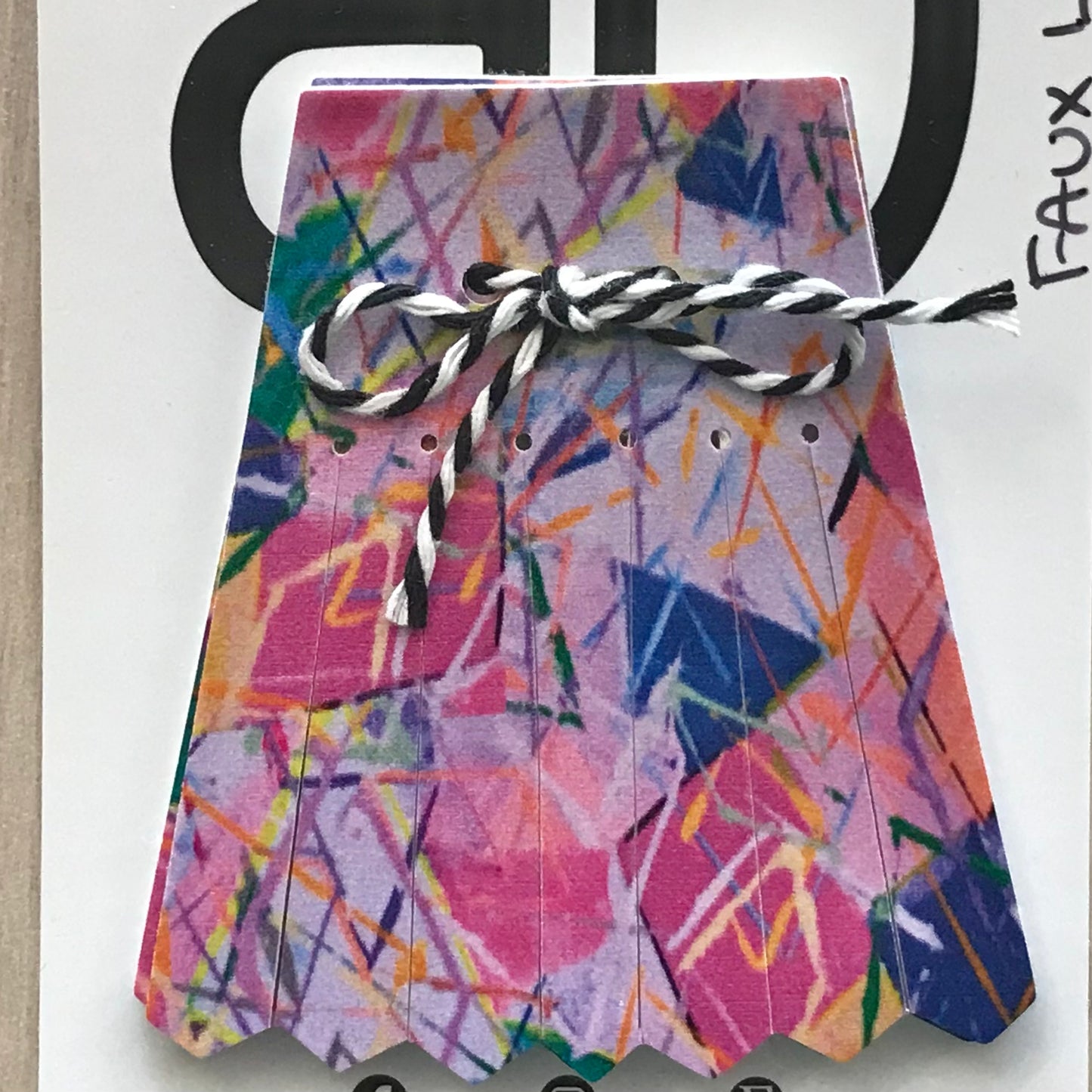 Hand painted leather, faux-leather, perspex & vinyl Shoe Tassel Fringe