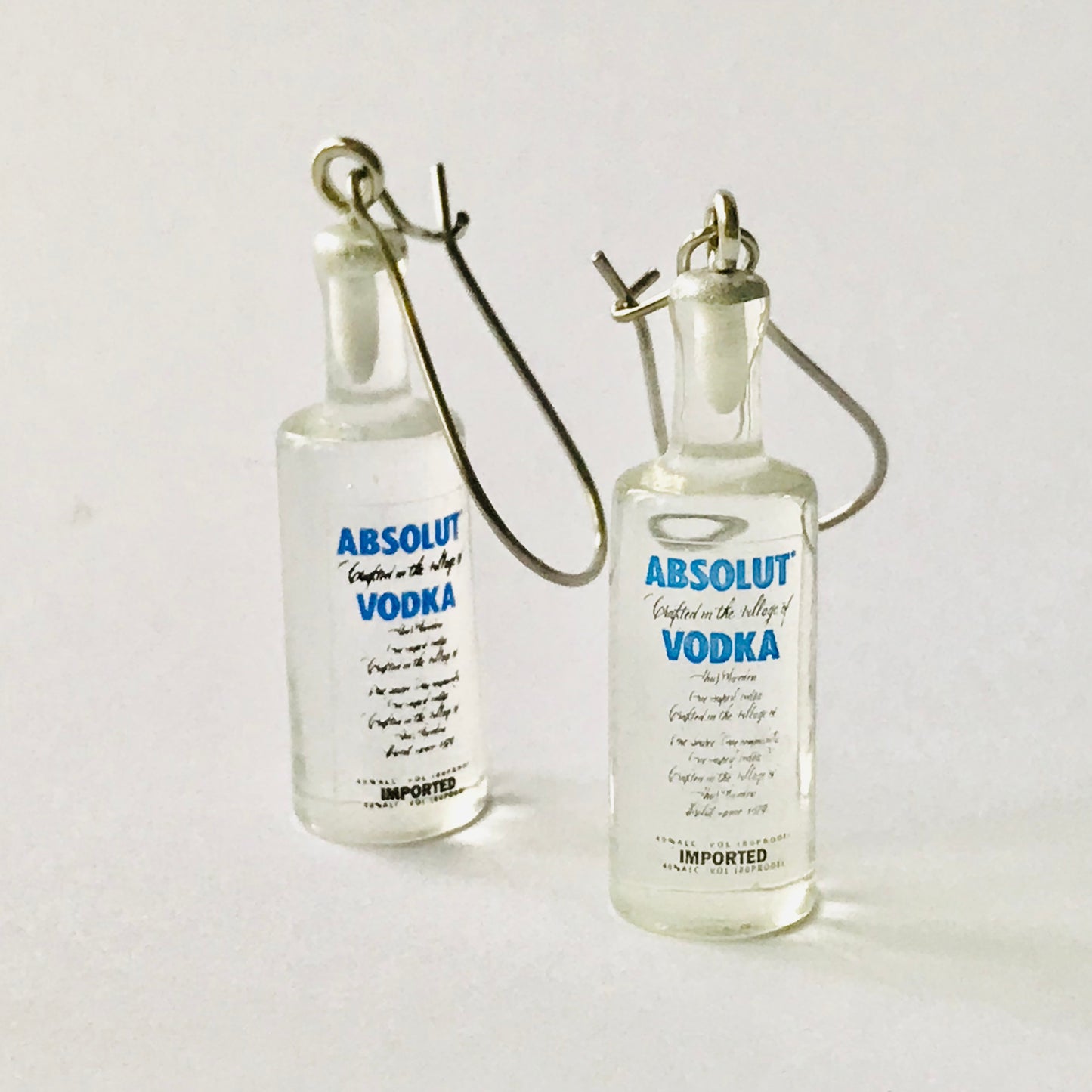 Vodka Bottle Hook Earrings **ON SALE**