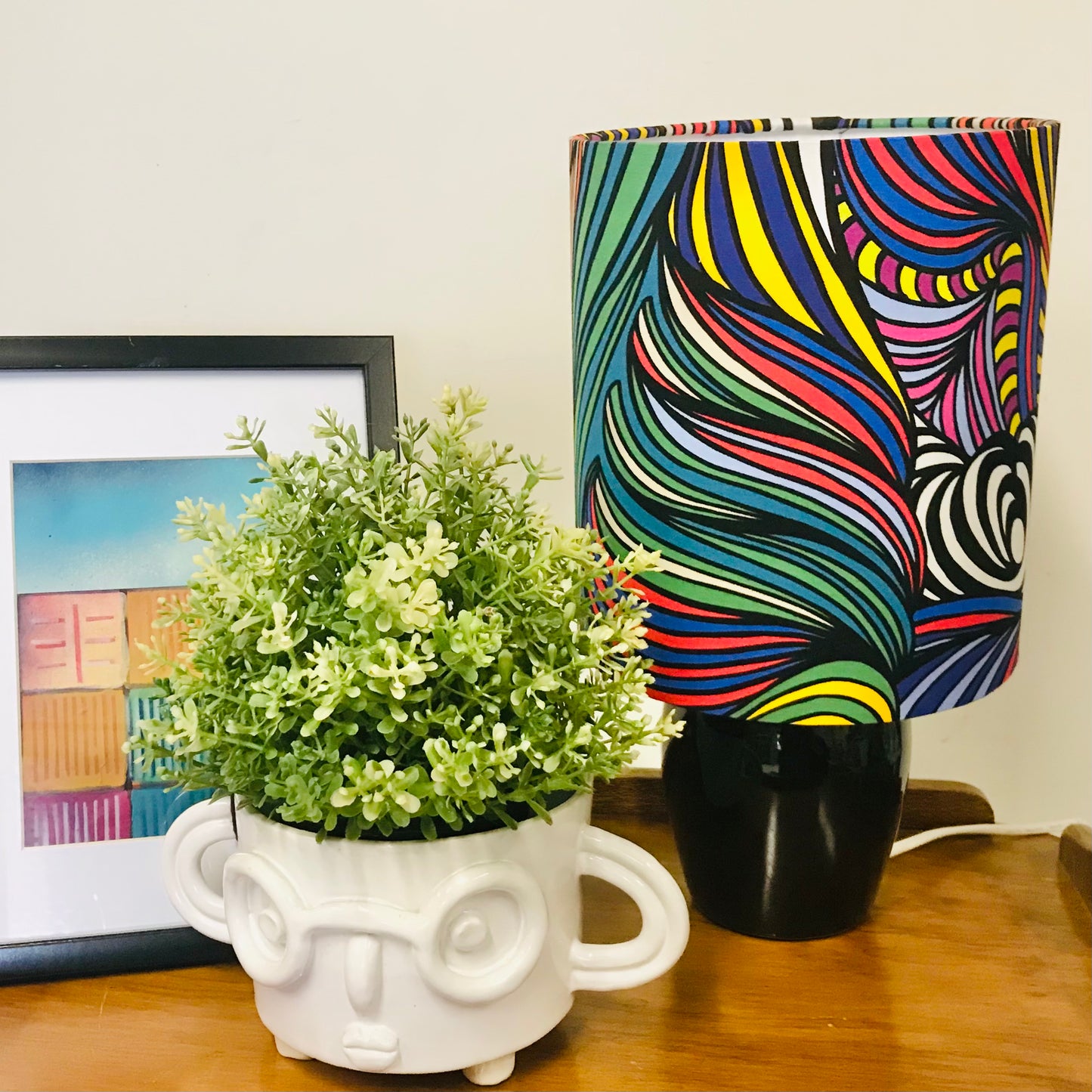 Custom Lamp Shade only - Taffy: Rainbow