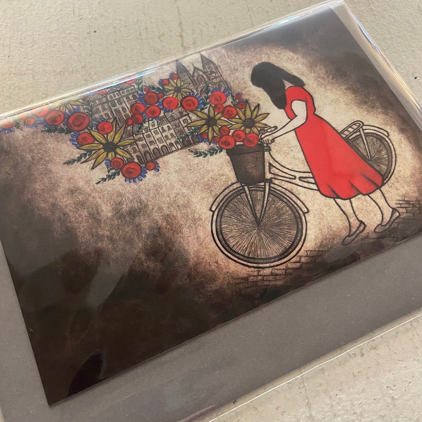 Original Art Print Blank Greeting Cards - individual