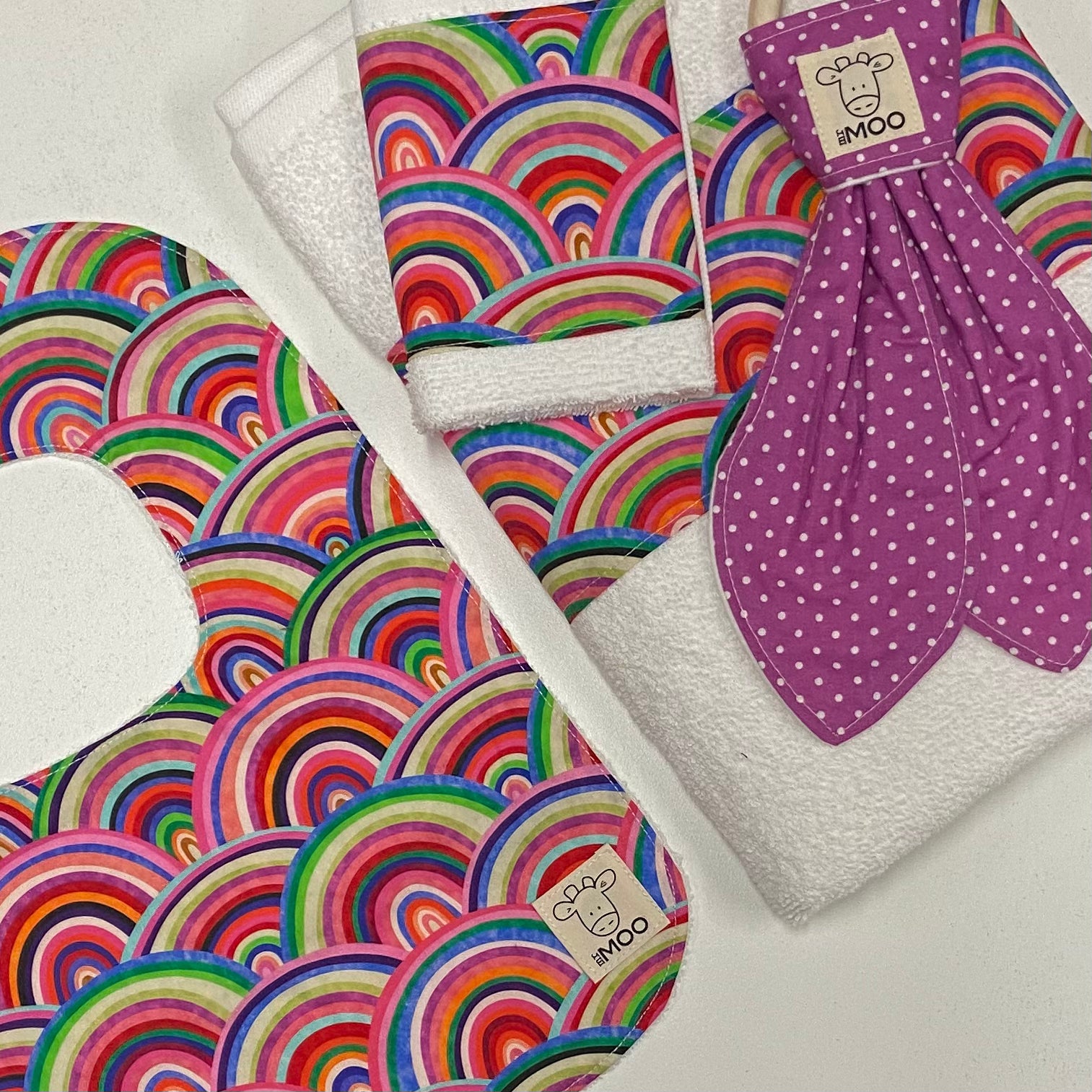 Gift Box - Towel, Face Washer, Bib & Teether