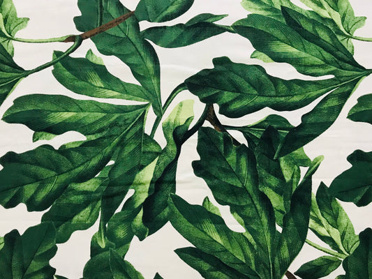 Custom Lamp Shade only - Linen Leaves