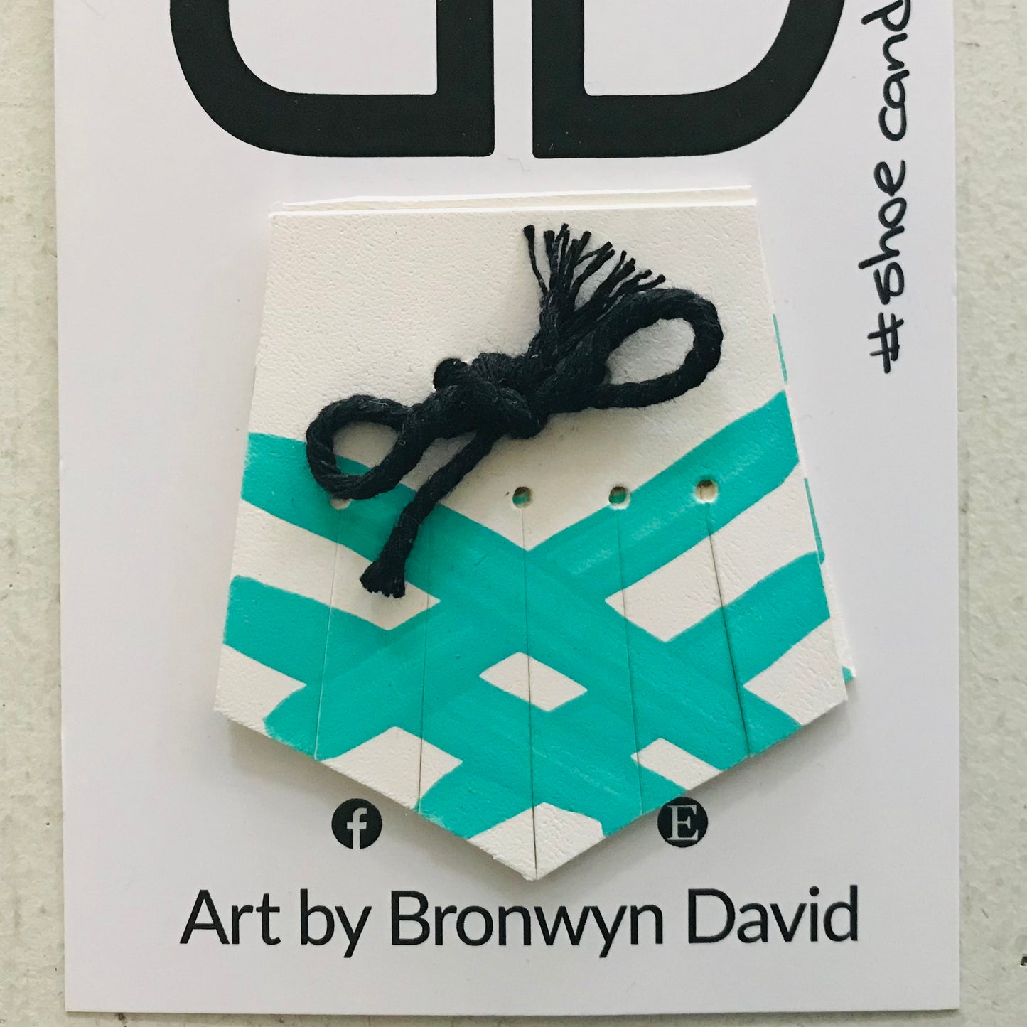 Hand painted leather, faux-leather, perspex & vinyl Shoe Tassel Fringe