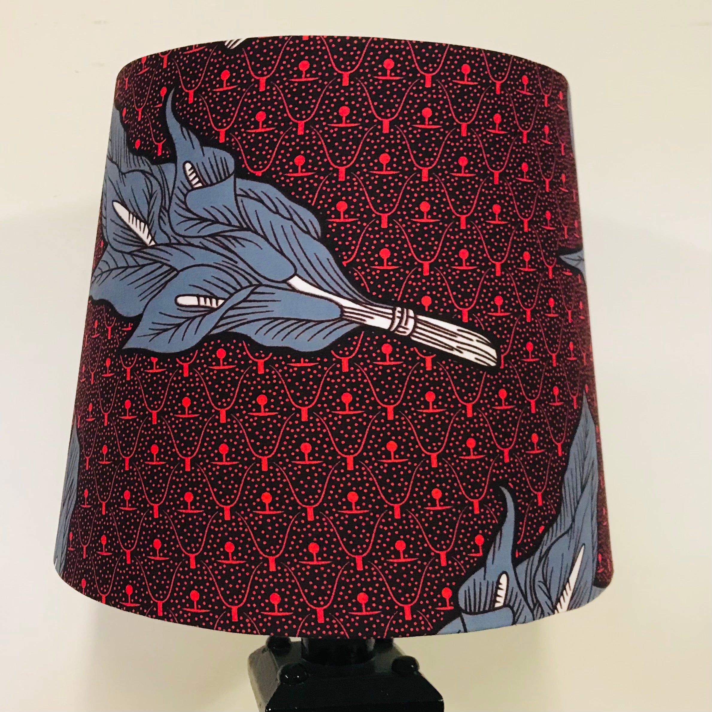 Custom Lamp Shade only - African Wax Print Peace Lilies
