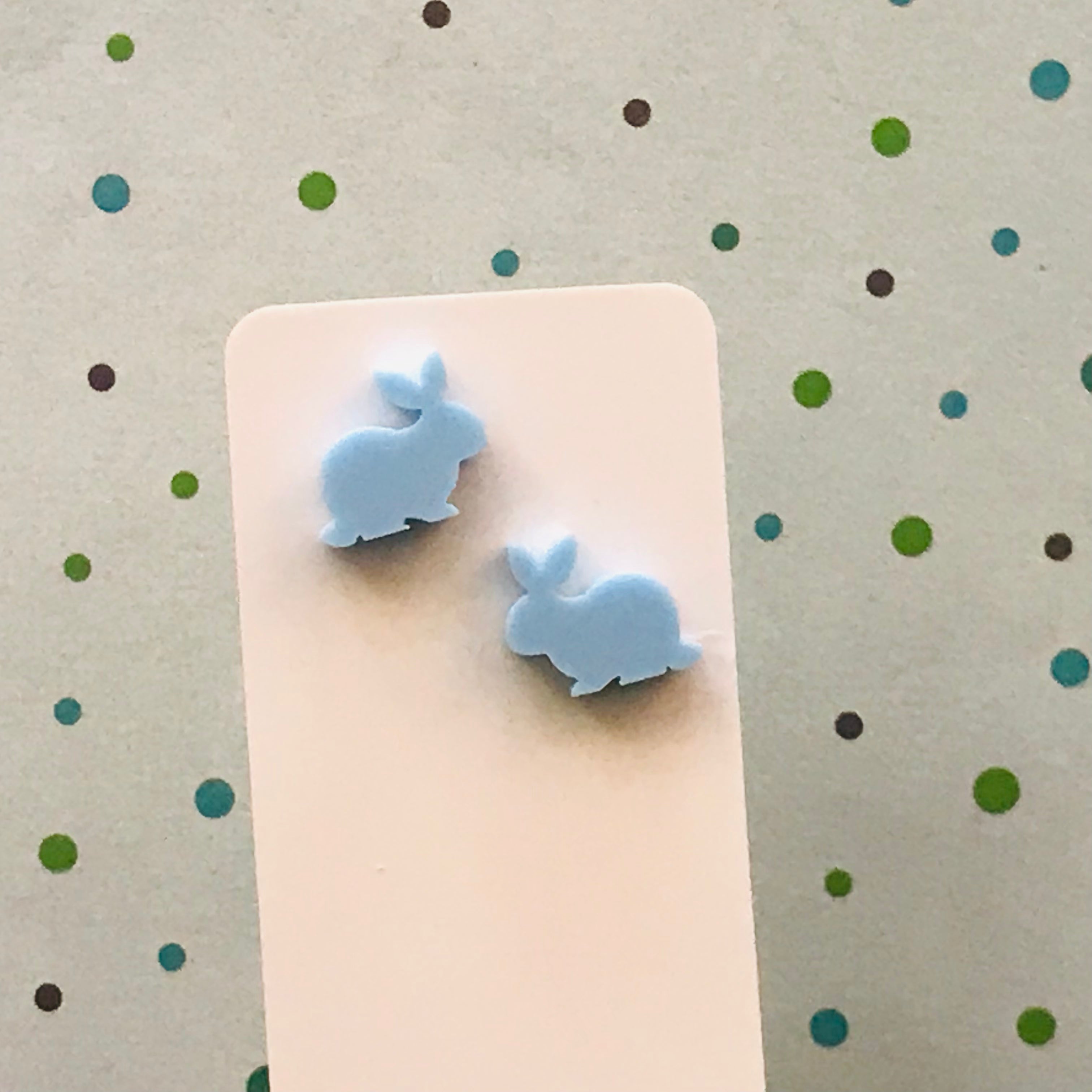 Novelty Studs Earrings - Graphic Acrylic