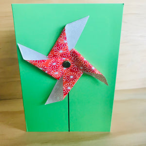 Handmade 3D Pin-Wheel Greeting Cards