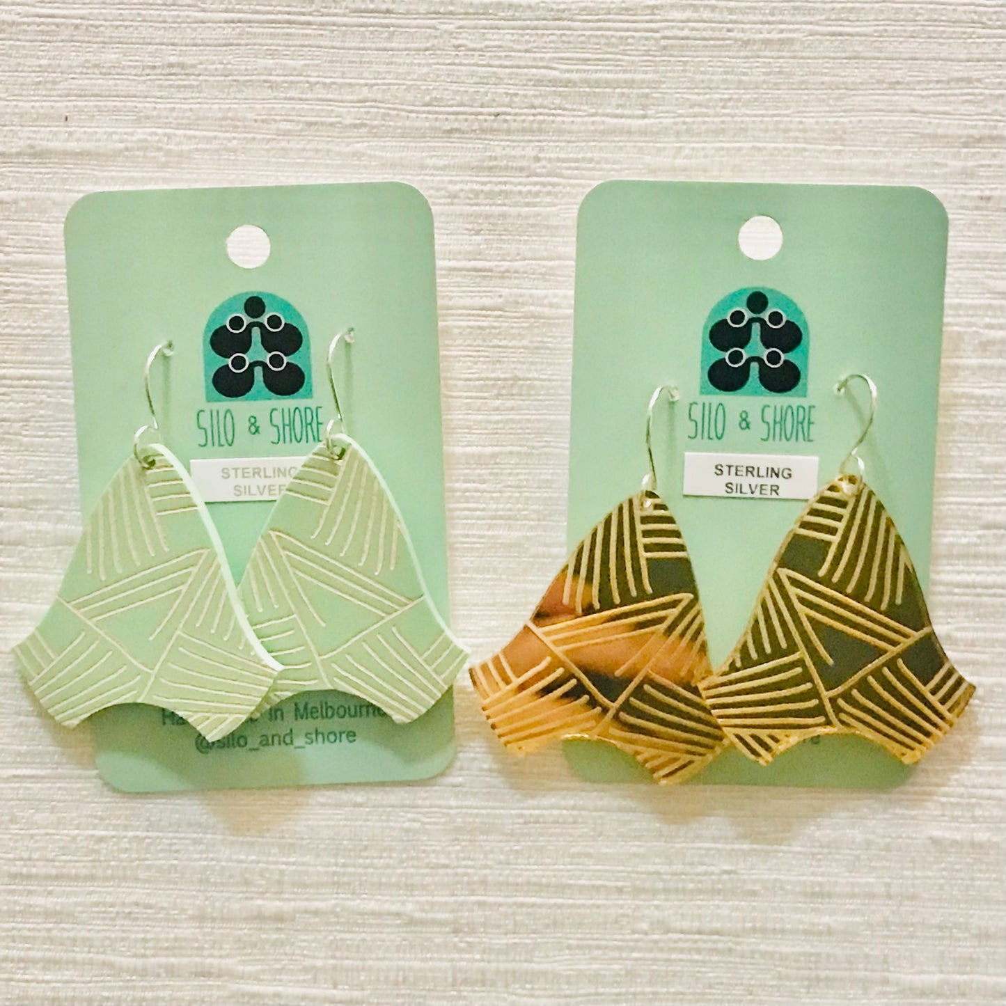 Art Deco Acrylic Earrings - Flare (large)