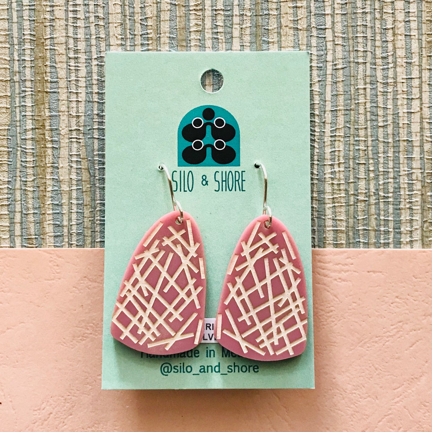 Art Deco Acrylic Earrings - Pick Up Sticks