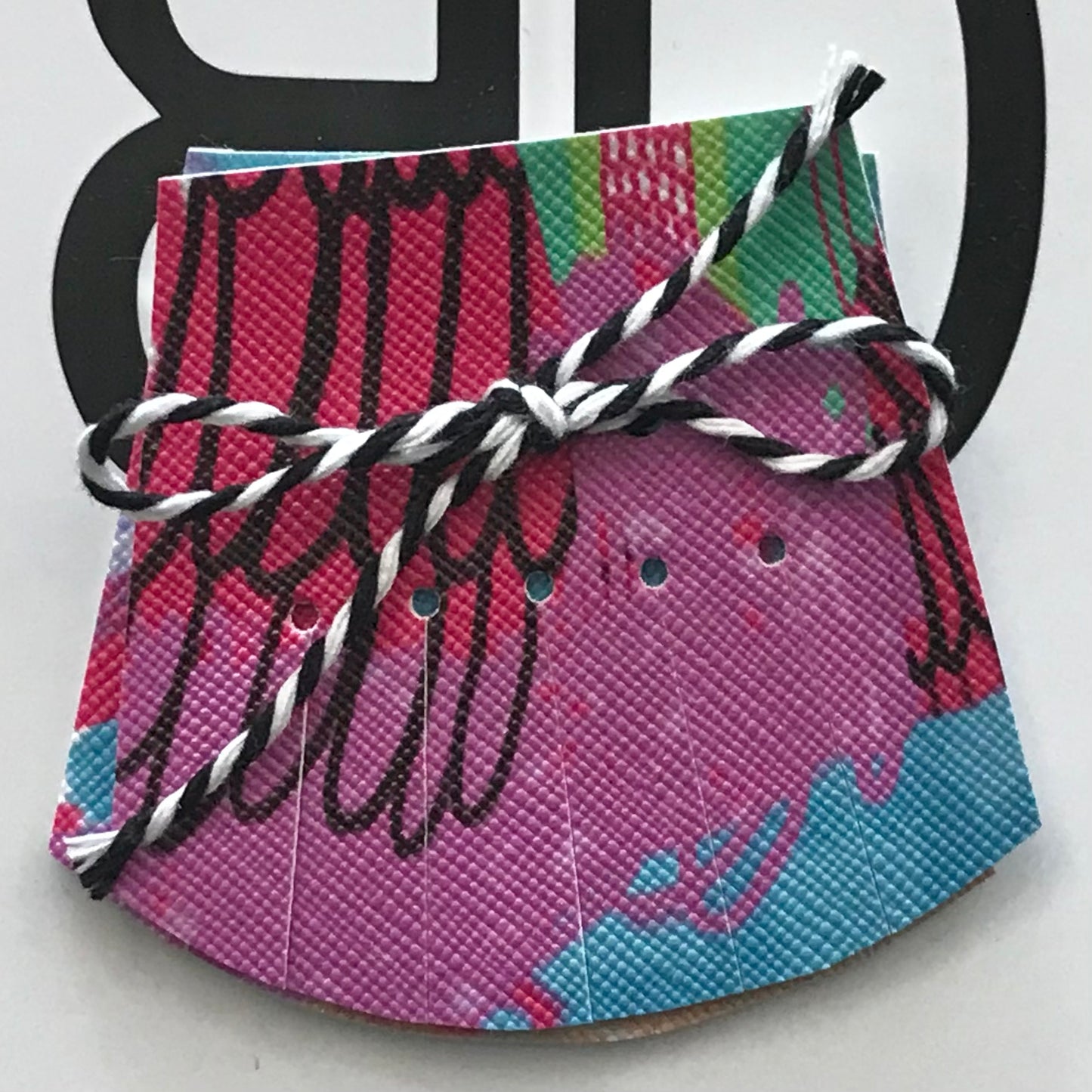 Hand painted leather, faux-leather, perspex & vinyl Shoe Tassel Fringe