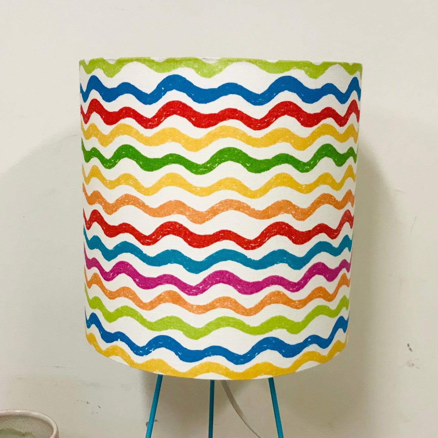 Custom Lamp Shade only - Rainbow Waves