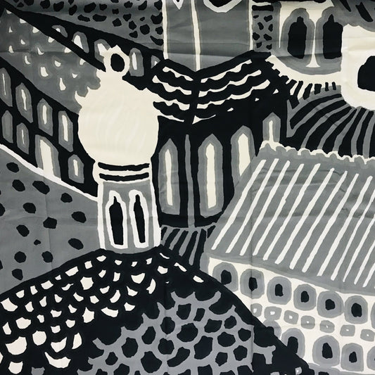 Custom Lamp Shade only - Marimekko Monochrome Rooftops