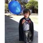 Superhero Dress Up Capes, Masks & Cuffs - BLACK