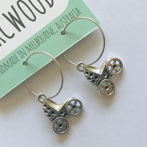 Novelty Charm Hoop Earrings