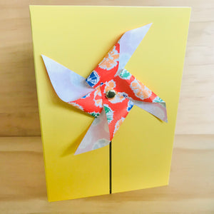 Handmade 3D Pin-Wheel Greeting Cards