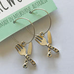 Novelty Charm Hoop Earrings