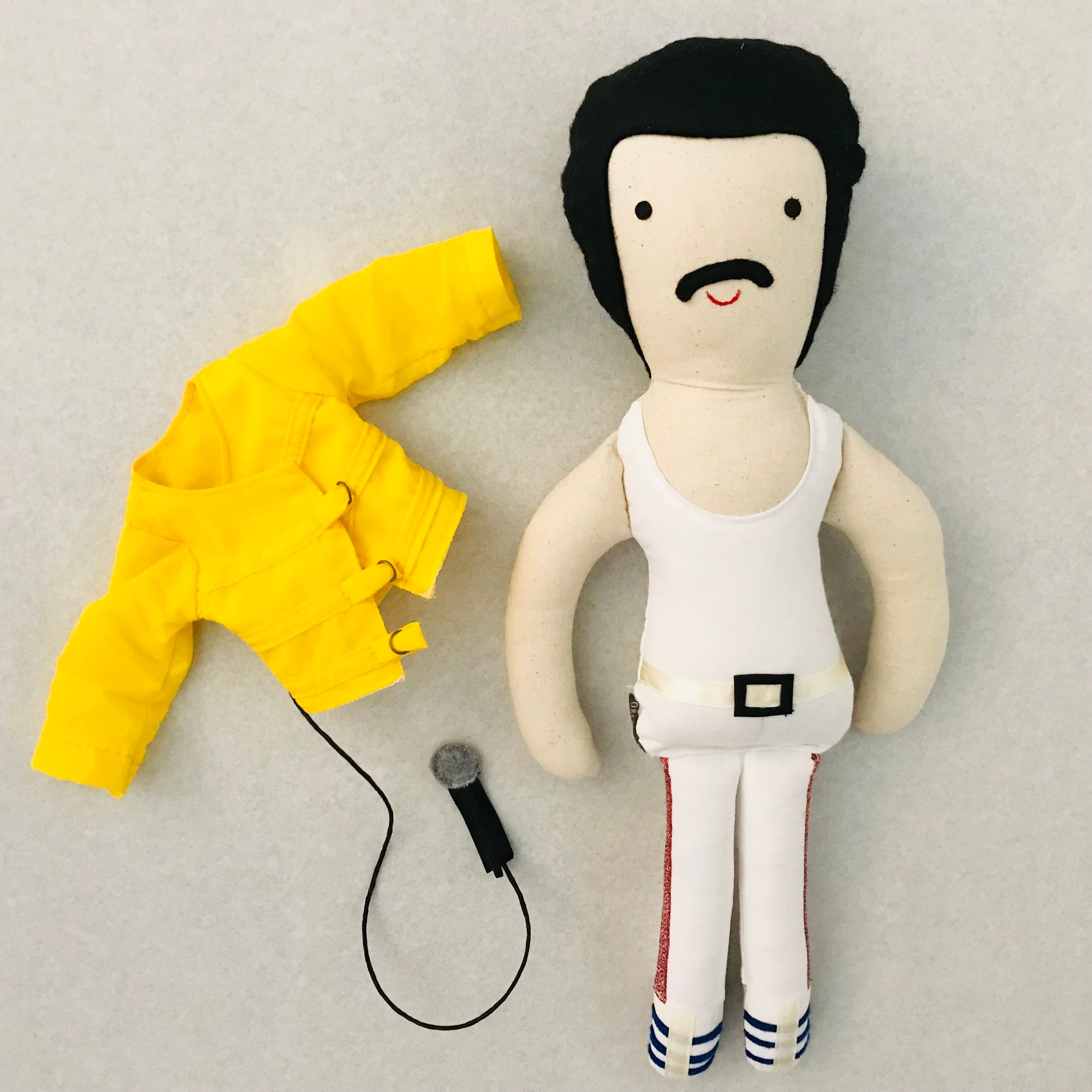 Freddie Mercury from Queen Cloth Doll