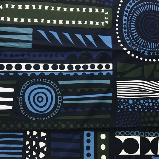 Custom Lamp Shade only - Marimekko  Blue Patterns