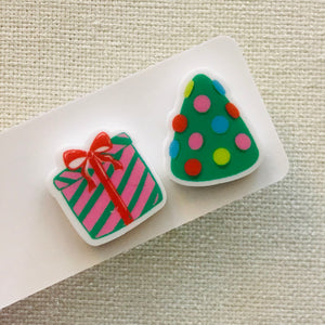 Novelty Studs Earrings - Christmas
