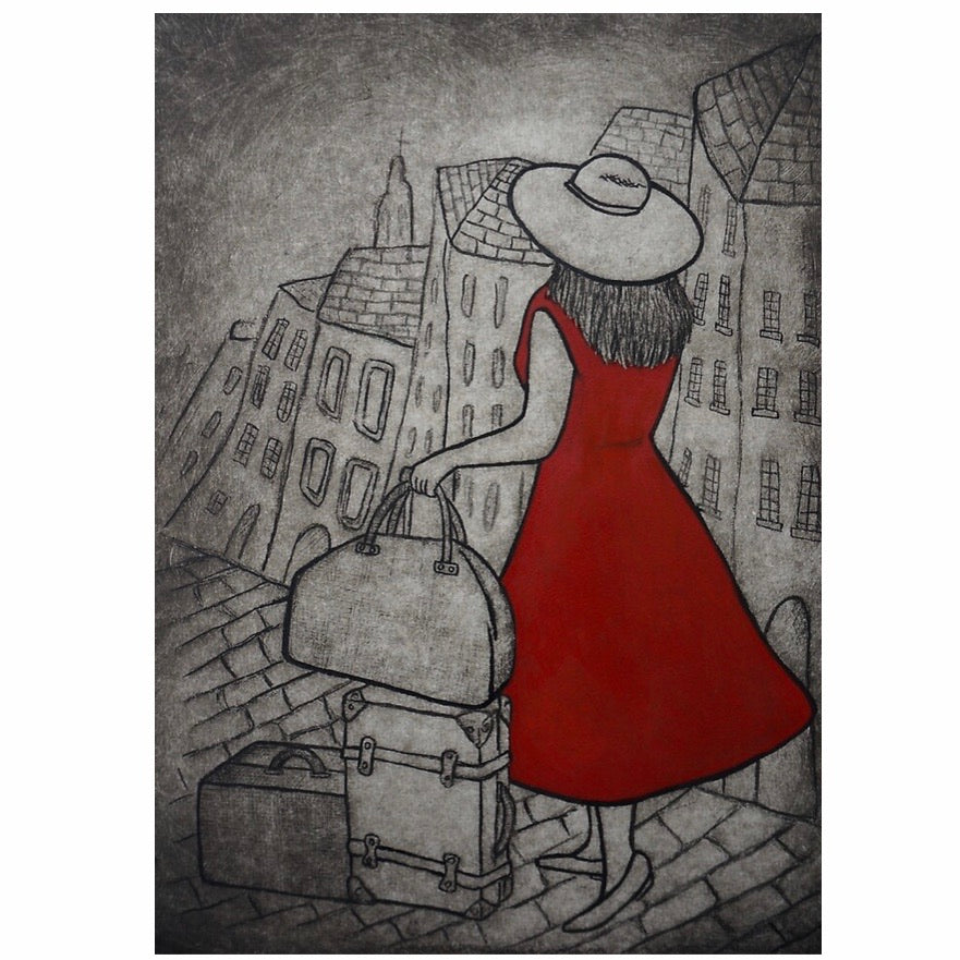 Original Art Print Blank Greeting Cards - individual