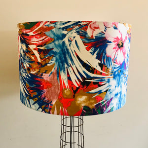Custom Lamp Shade only - Neon Watercolour Floral