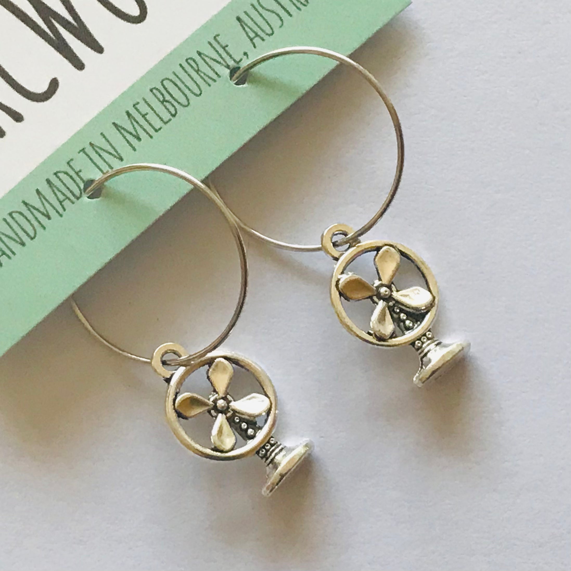 Novelty Charm Hoop Earrings