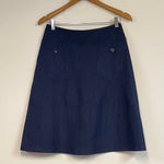 Women's Handmade Pocket Skirt - Denim