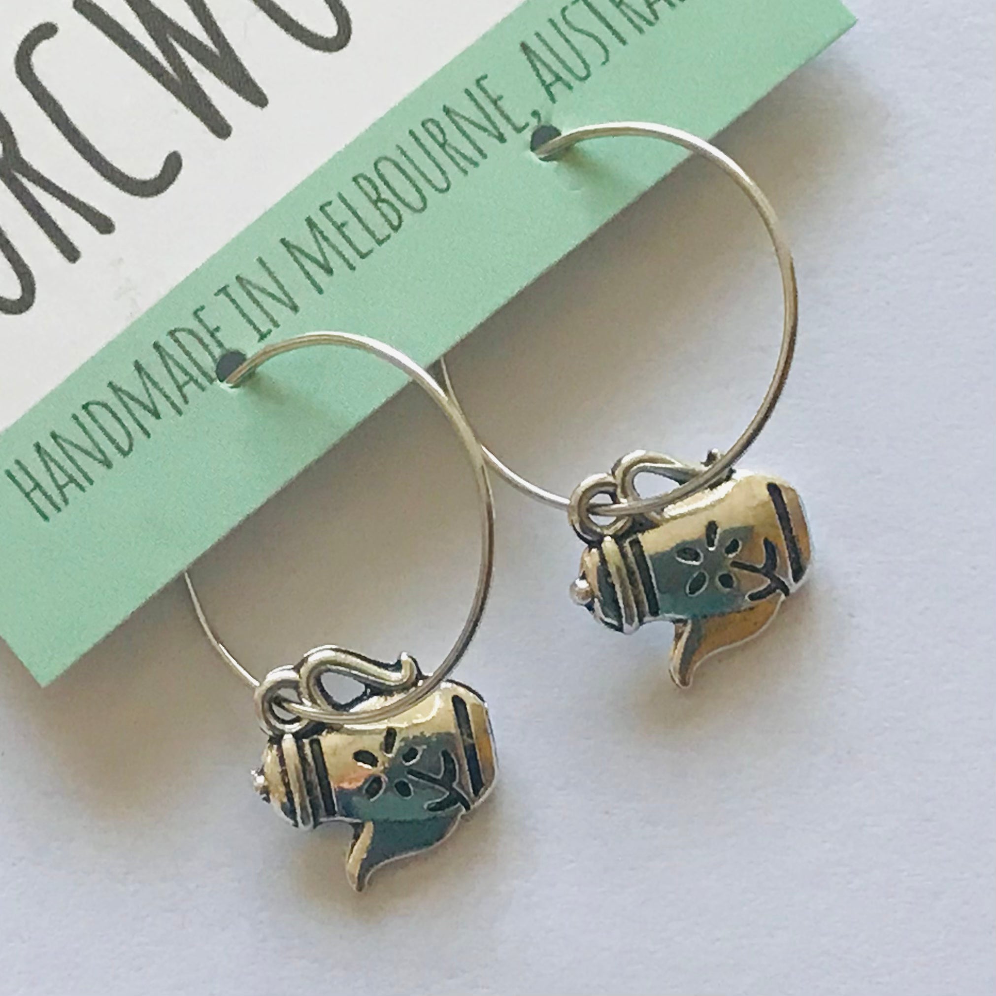 Novelty Charm Hoop Earrings