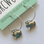 Novelty Charm Hoop Earrings