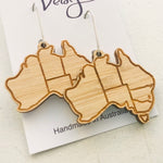 Australia Wooden Statement Earrings