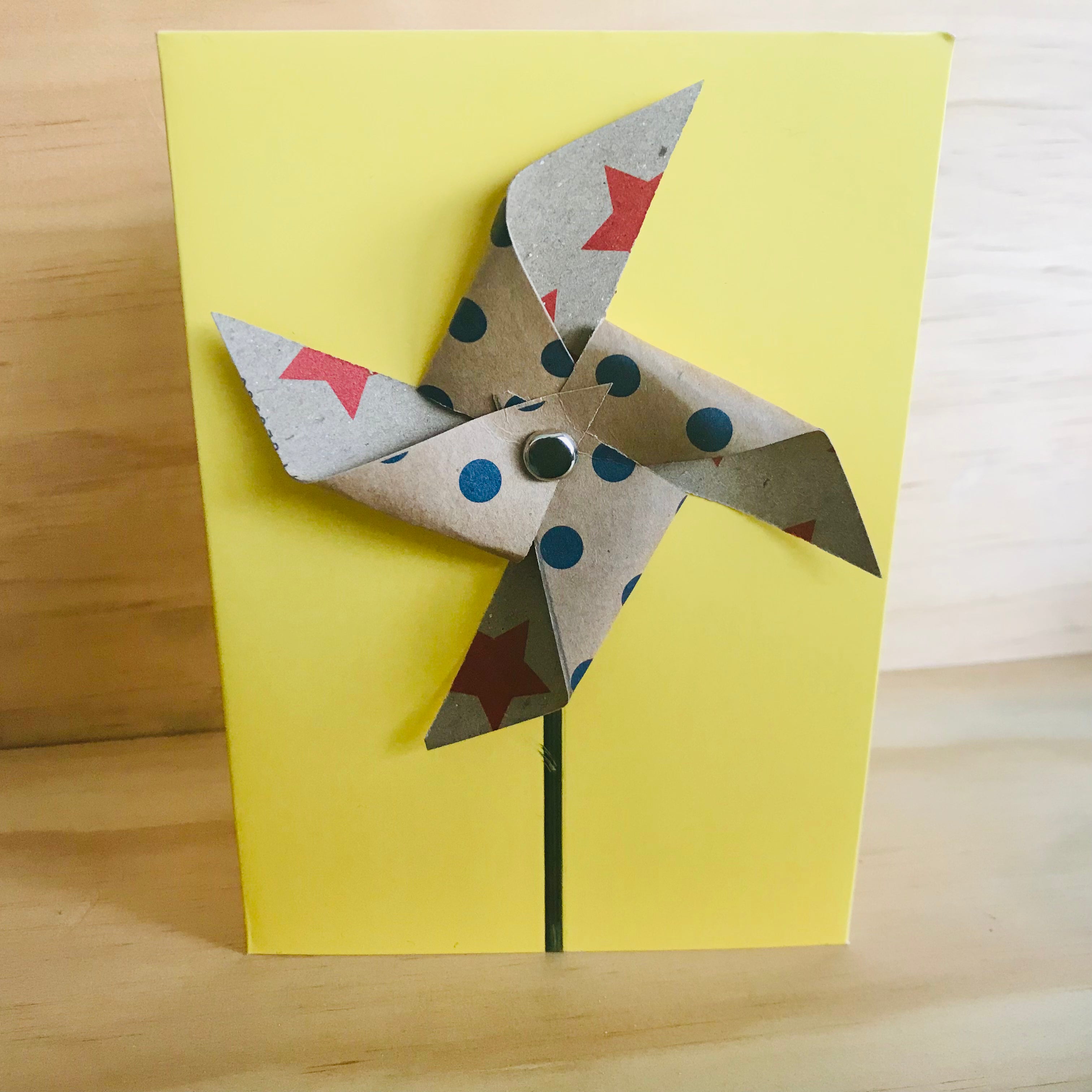 Handmade 3D Pin-Wheel Greeting Cards