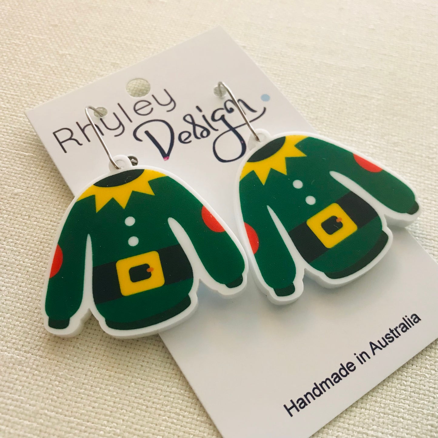 Ugly Christmas Sweater Statement Earrings