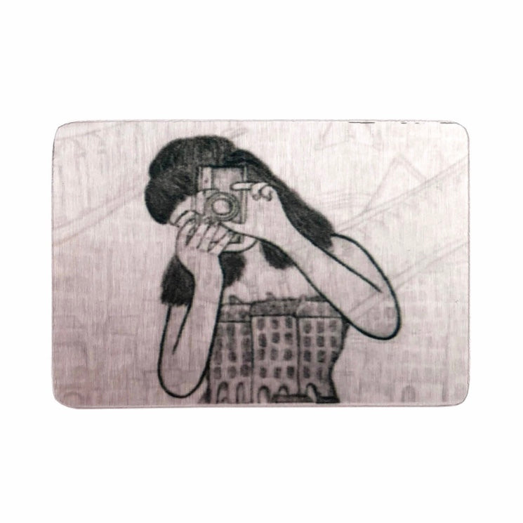 Aluminium Original Art Brooch / Pendant