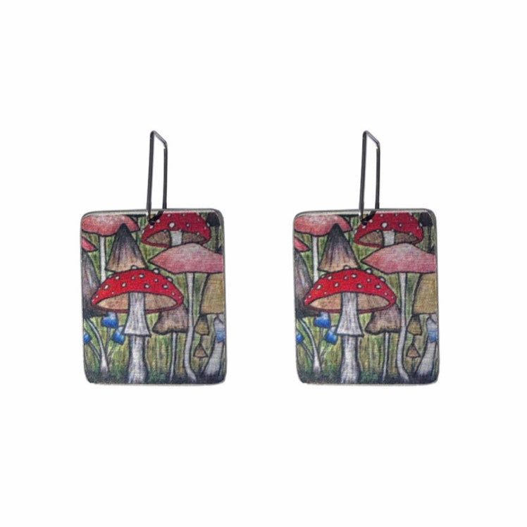 Aluminium Original Art Earrings