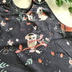 Baby Toddler Long Romper - Navy Winter Land