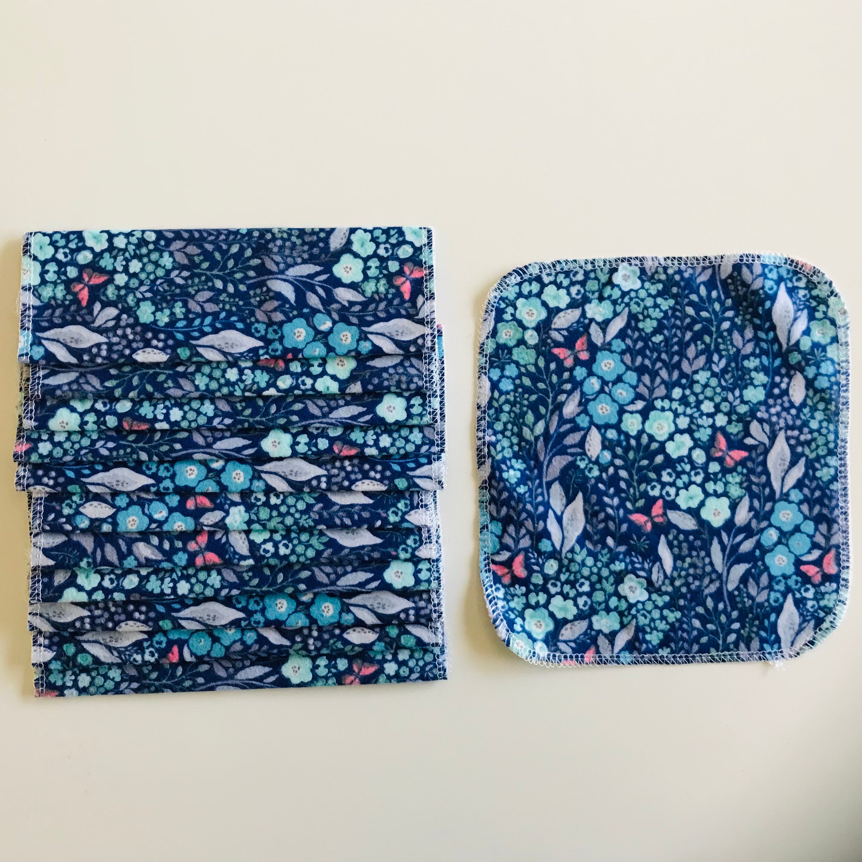 No Waste Reusable Baby Wipes  - pack of 12