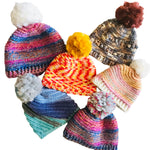 Crochet Wool Blend Beanies - various colours