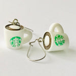 Coffee Mug Hook Earrings