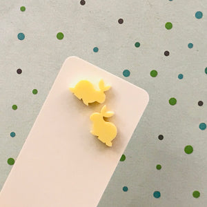 Novelty Studs Earrings - Graphic Acrylic