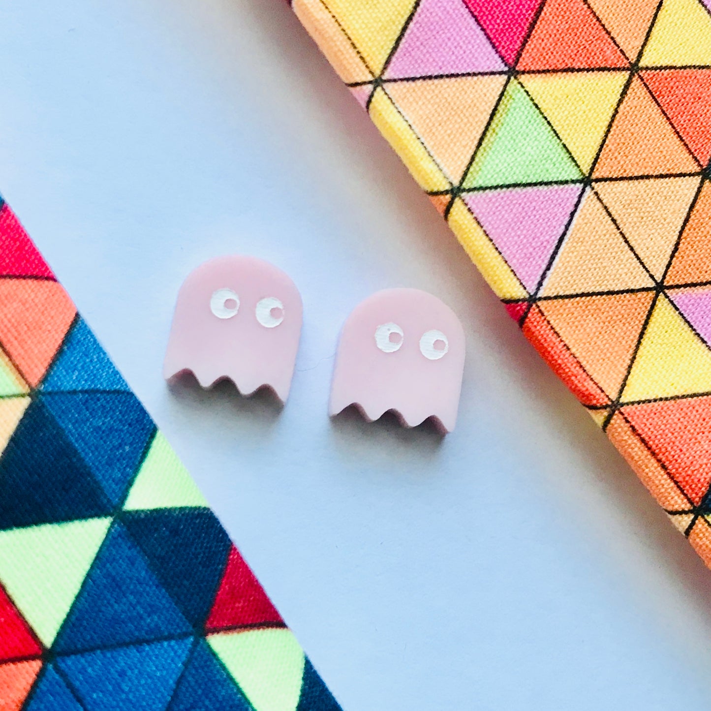 Pac-Man Laser Cut Stud Earrings