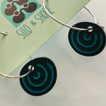 Art Deco Acrylic Earrings - Cece Mini Hoop