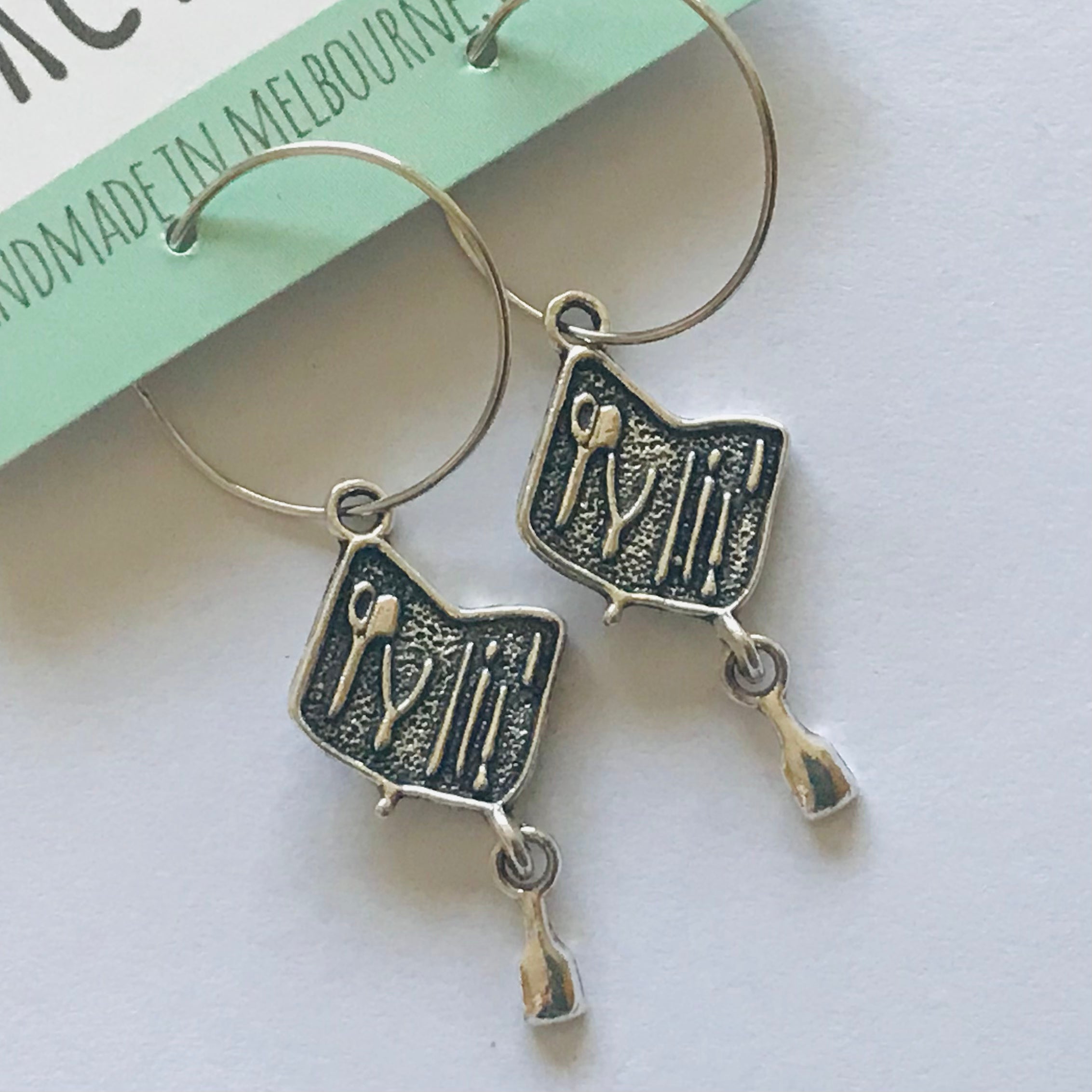 Novelty Charm Hoop Earrings