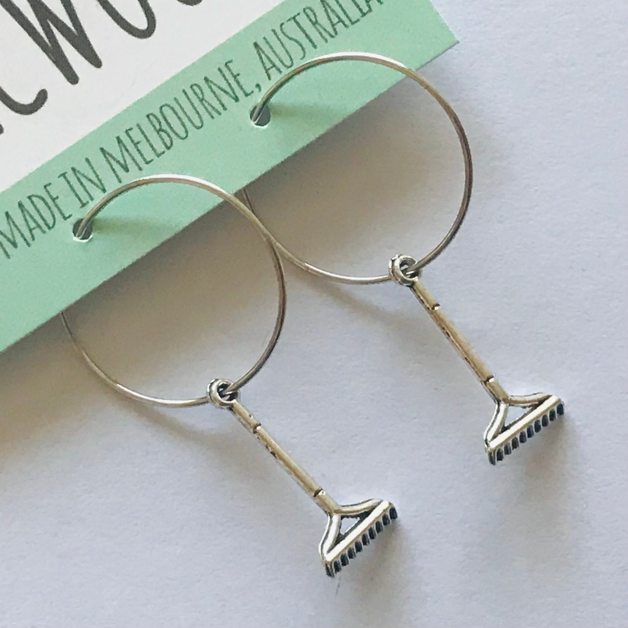 Novelty Charm Hoop Earrings