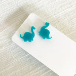 Novelty Studs Earrings - Graphic Acrylic