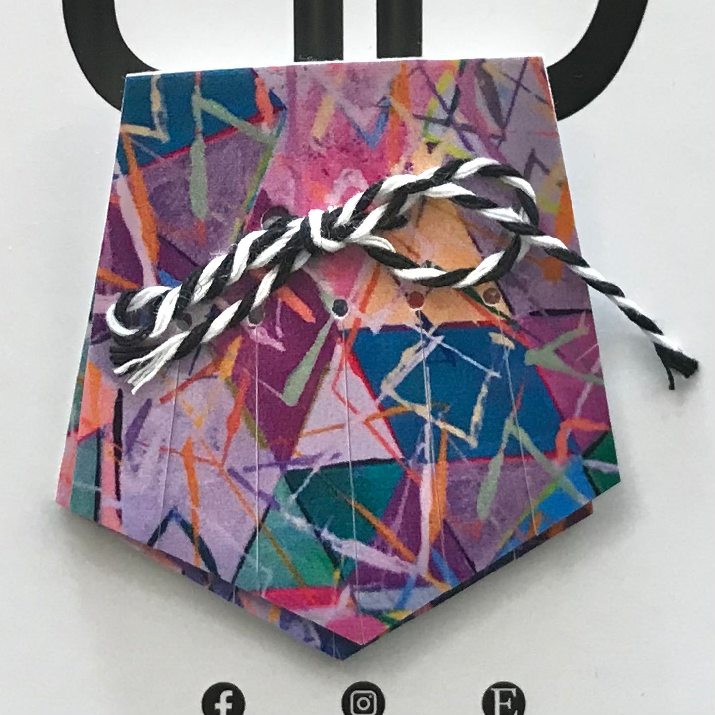 Hand painted leather, faux-leather, perspex & vinyl Shoe Tassel Fringe