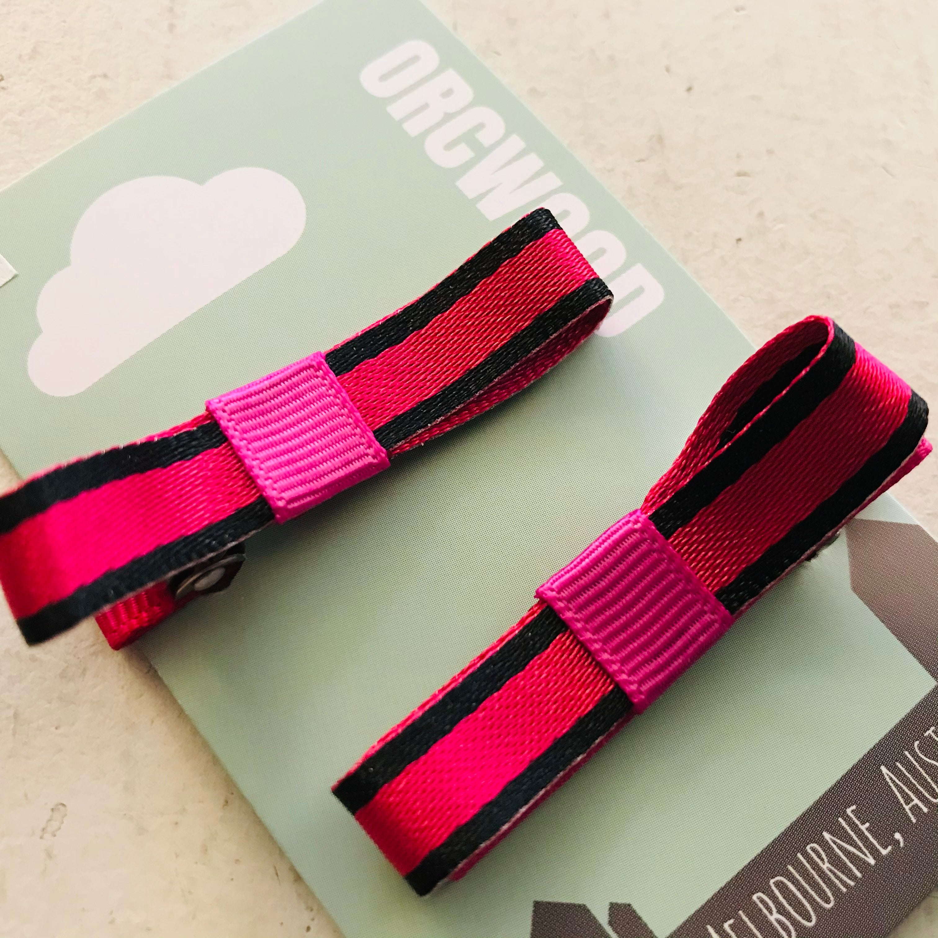 Handmade Ribbon Bow Hairclips