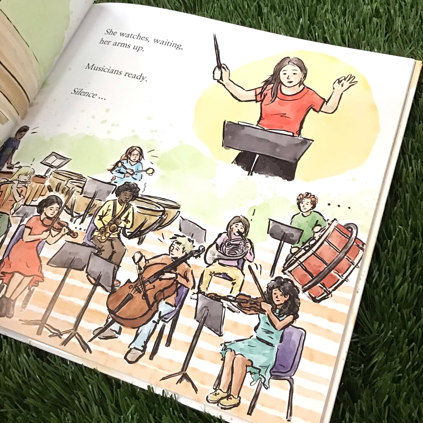 Hamish and the Double Bass: a celebration of making music with friends - Hardcover picture book by Margaret Dugdale