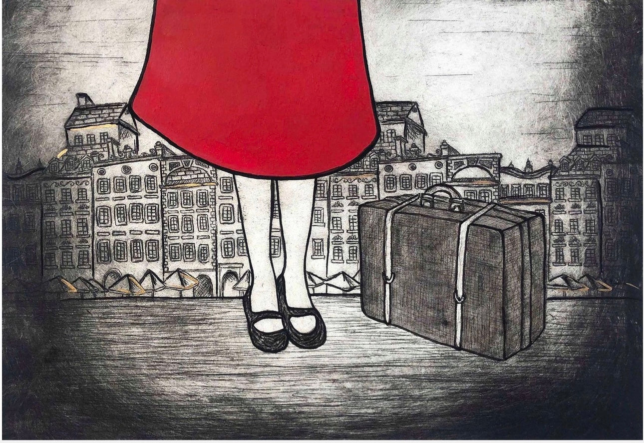 Original Art Print Blank Greeting Cards - individual