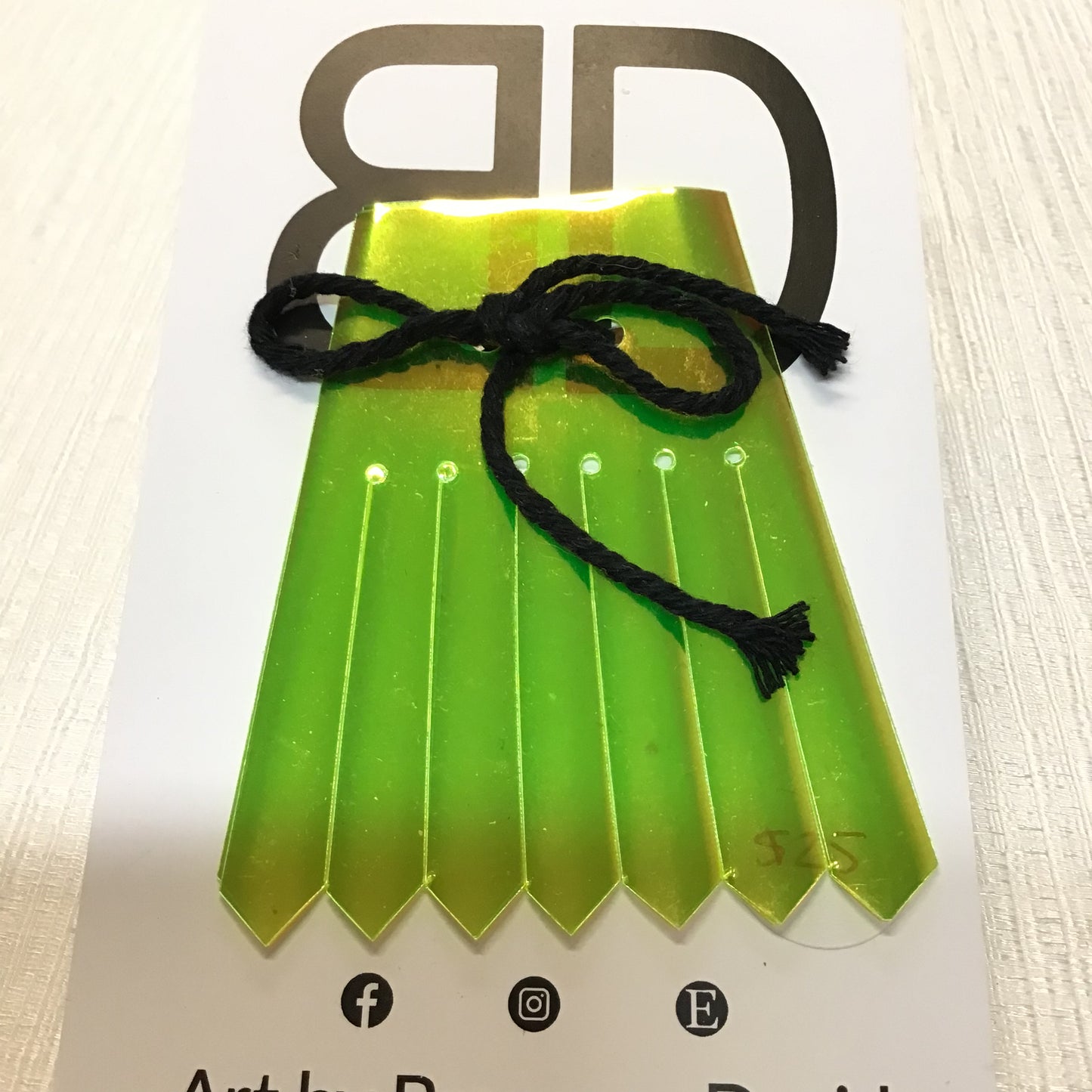 Hand painted leather, faux-leather, perspex & vinyl Shoe Tassel Fringe