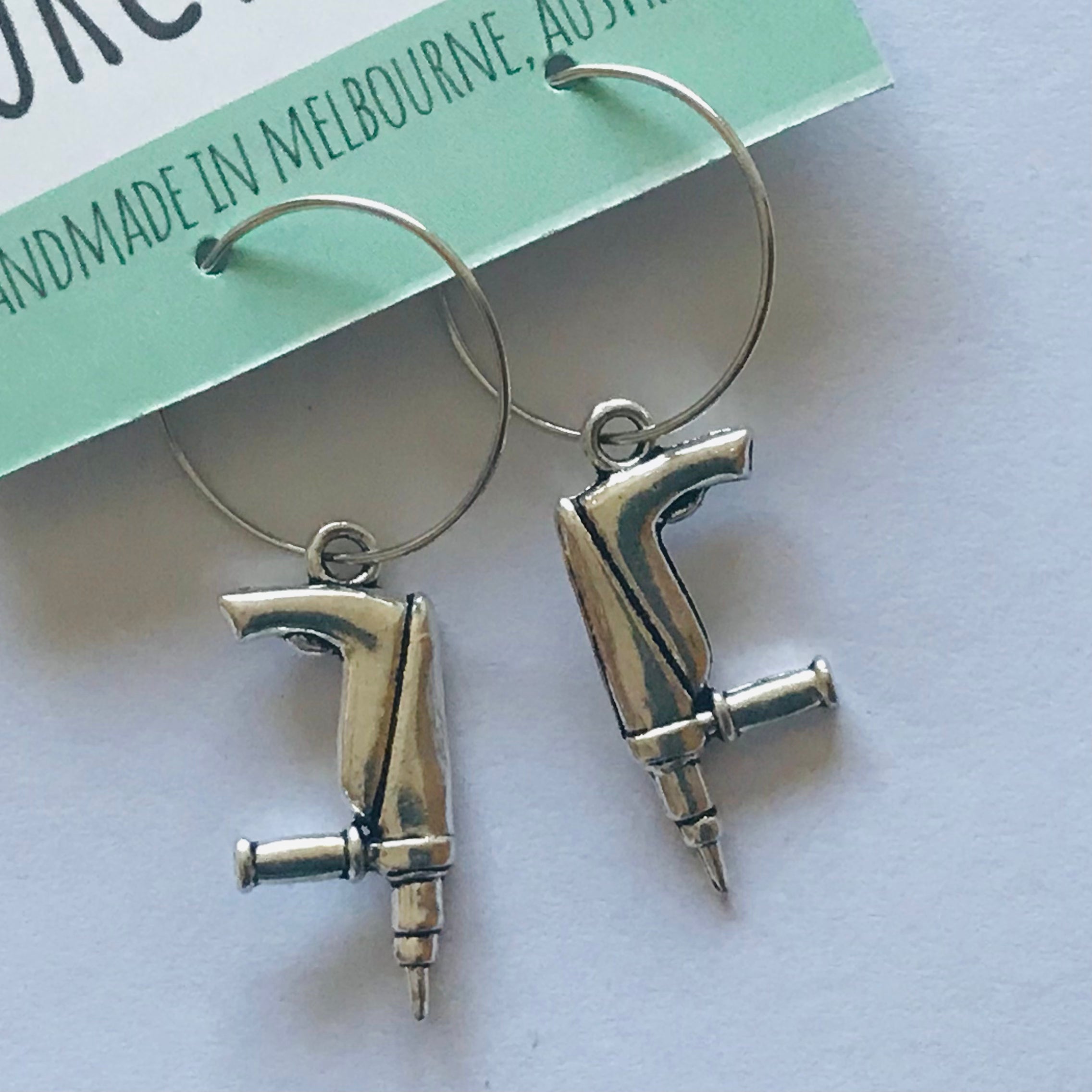 Novelty Charm Hoop Earrings